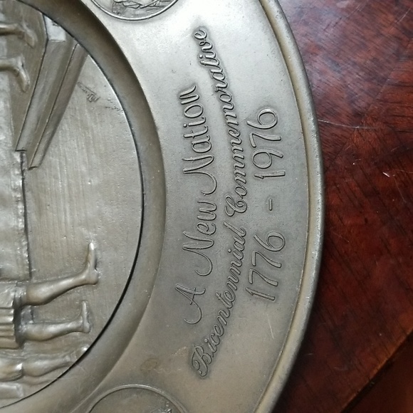 BICENTENNIAL COMMEMORATIVE "A NEW NATION" 1776-1976 INTERNATIONAL PEWTER - Picture 3 of 5